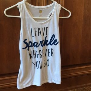 Leave sparkle wherever you go tank top